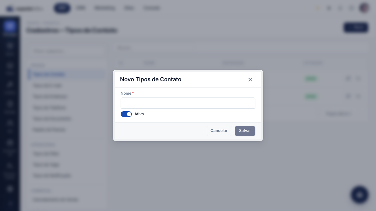 Novo cadastro