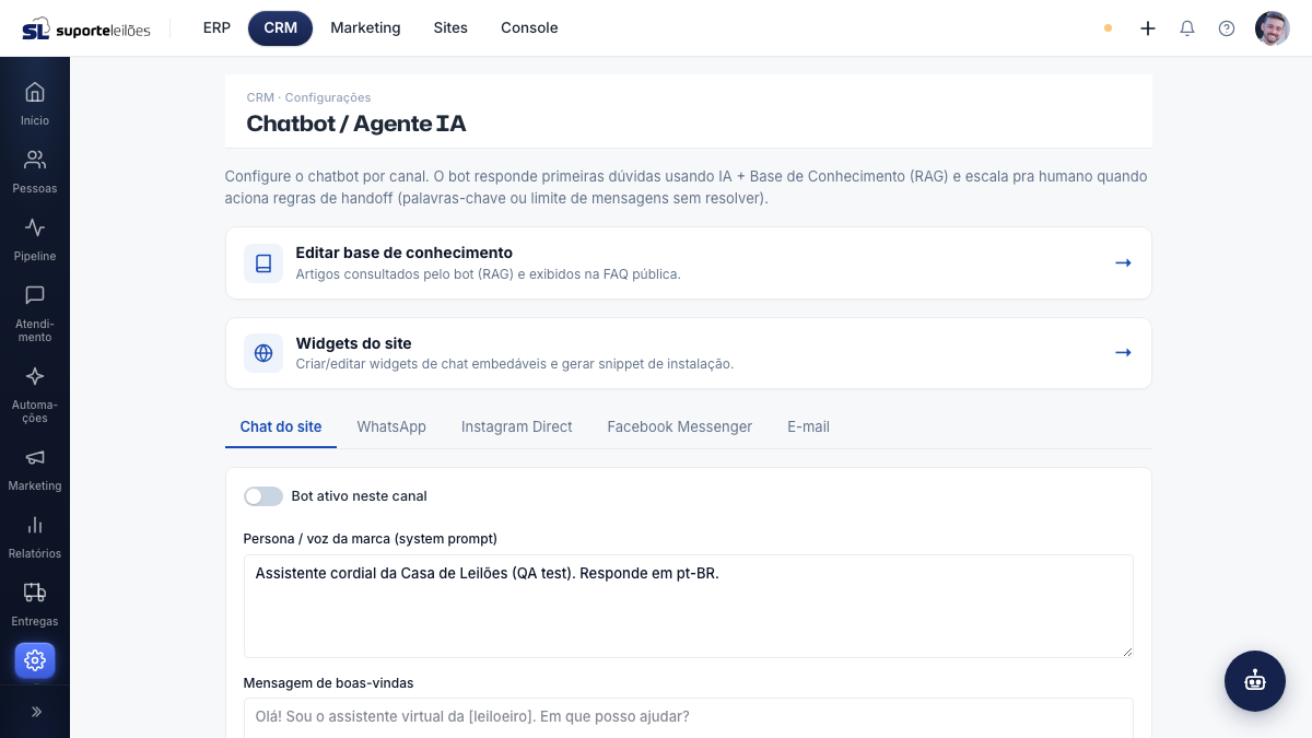 Chatbot / Agente IA