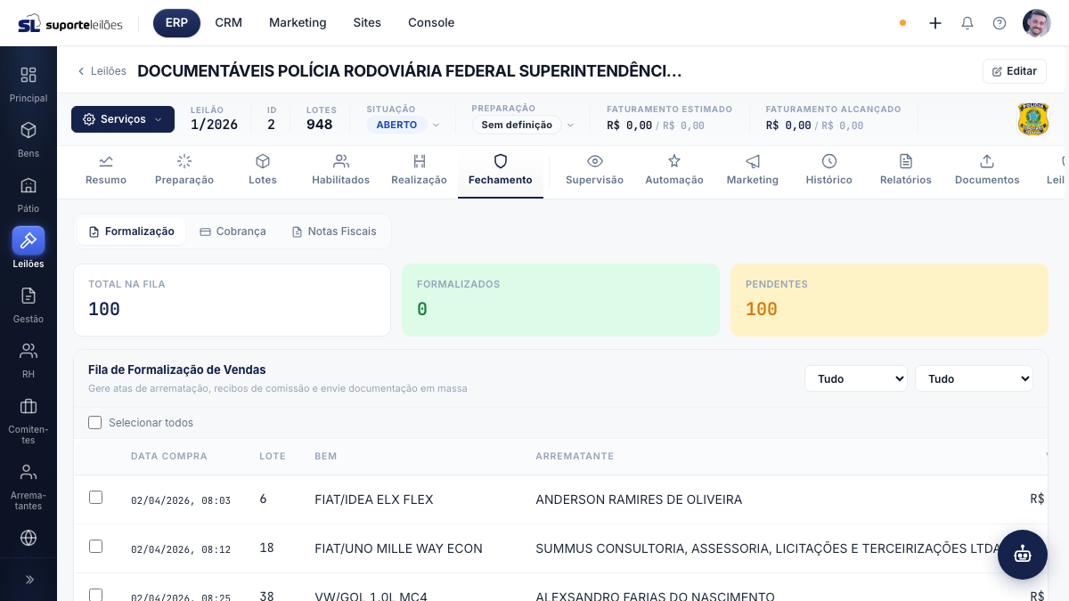 Fechamento