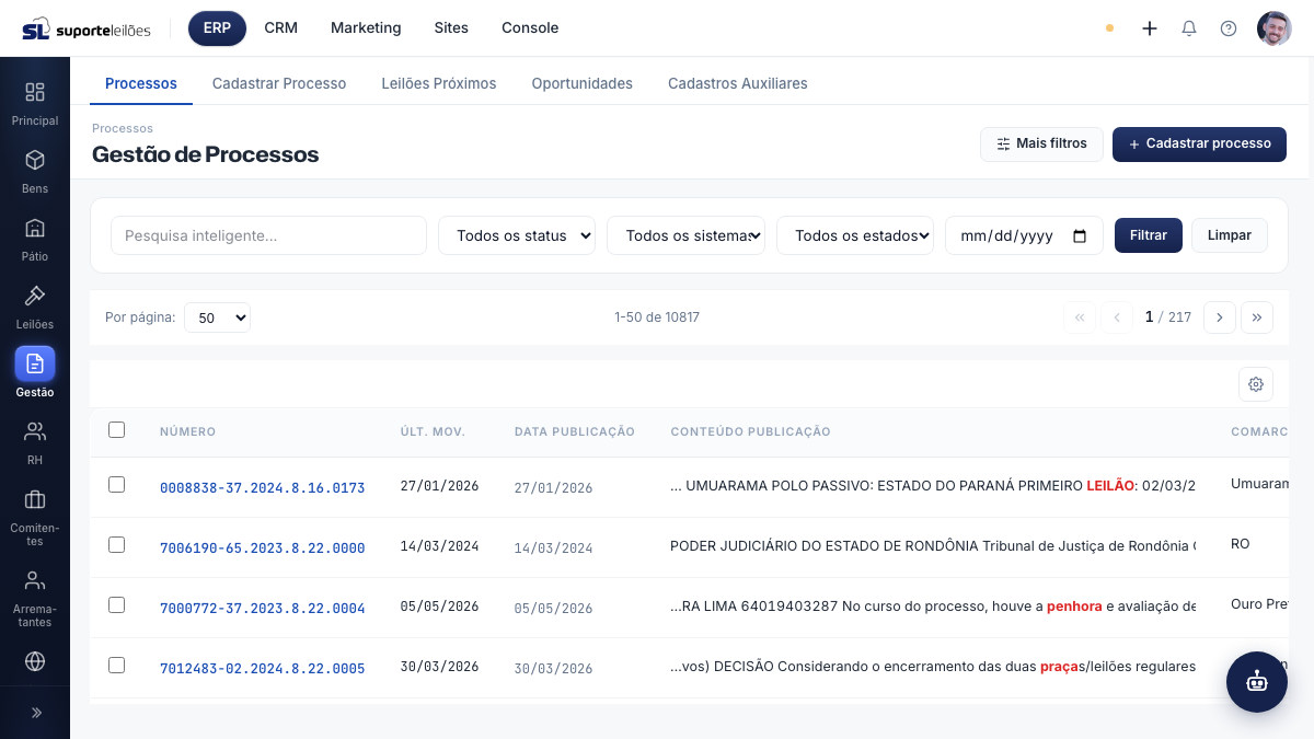 Gestão de Processos